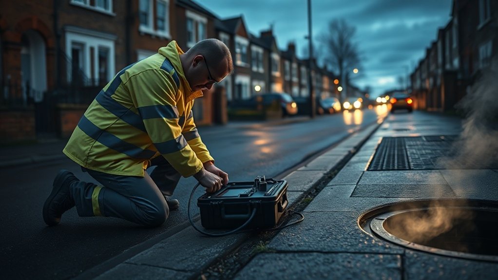 No-dig underground leak detection equipment in Palmers Green